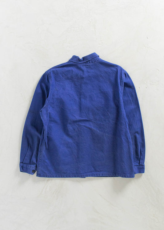 Vintage 1980s Bleu de Travail French Workwear Chore Jacket M/L