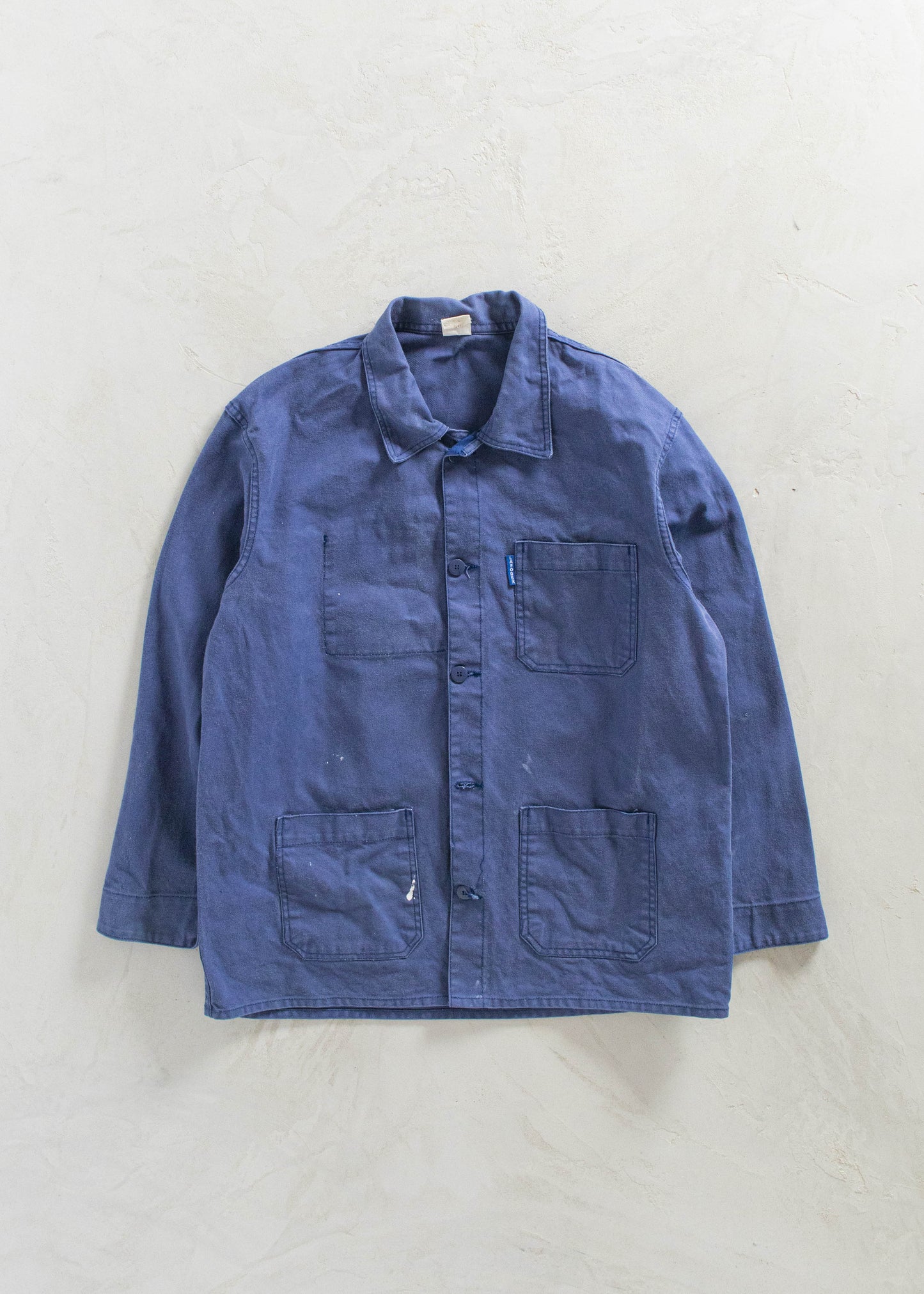 Vintage 1980s Lafodex Bleu de Travail Workwear Chore Jacket Size L/XL