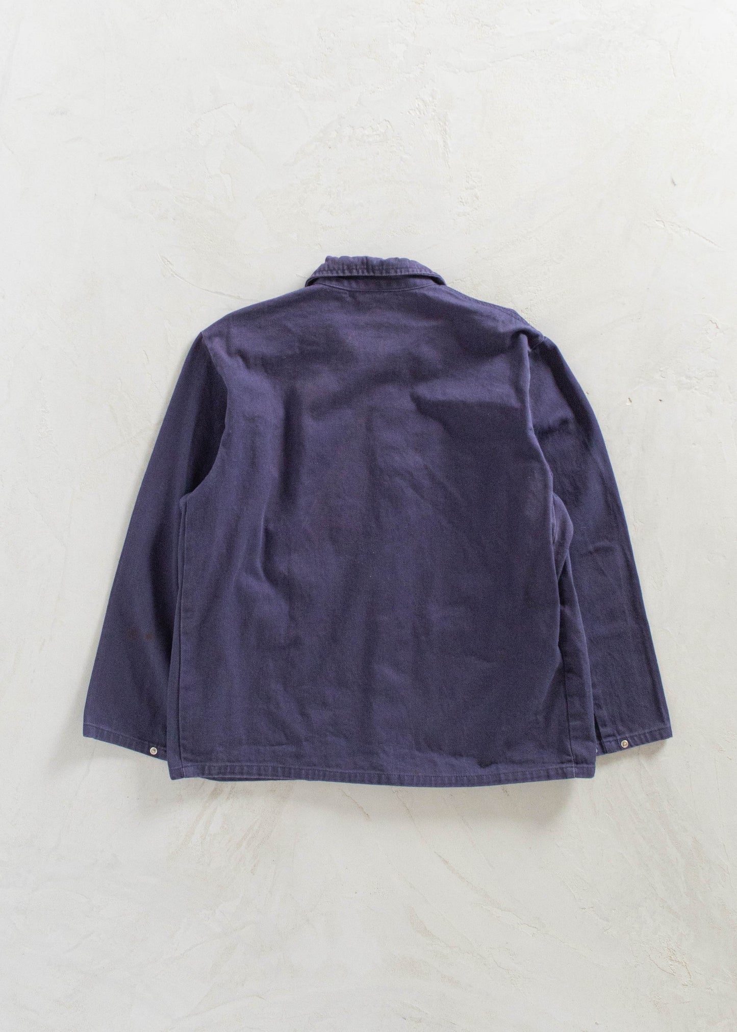 Vintage 1980s Cotton Lines Bleu de Travail Workwear Chore Jacket Size M/L
