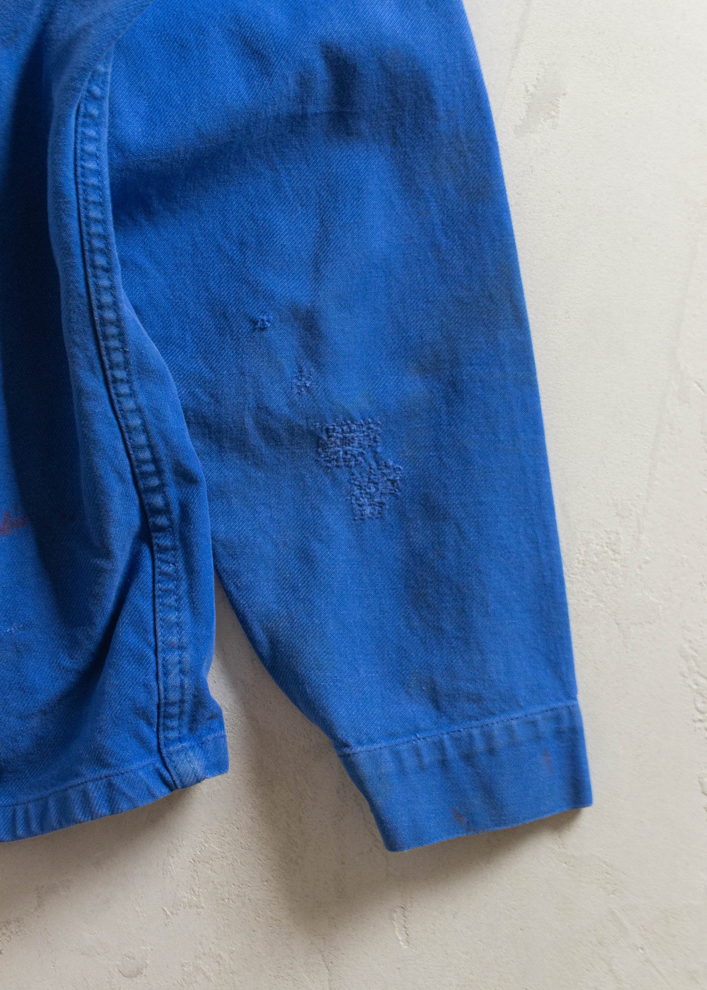 Vintage 1980s Bleu de Travail Workwear Chore Jacket Size M/L