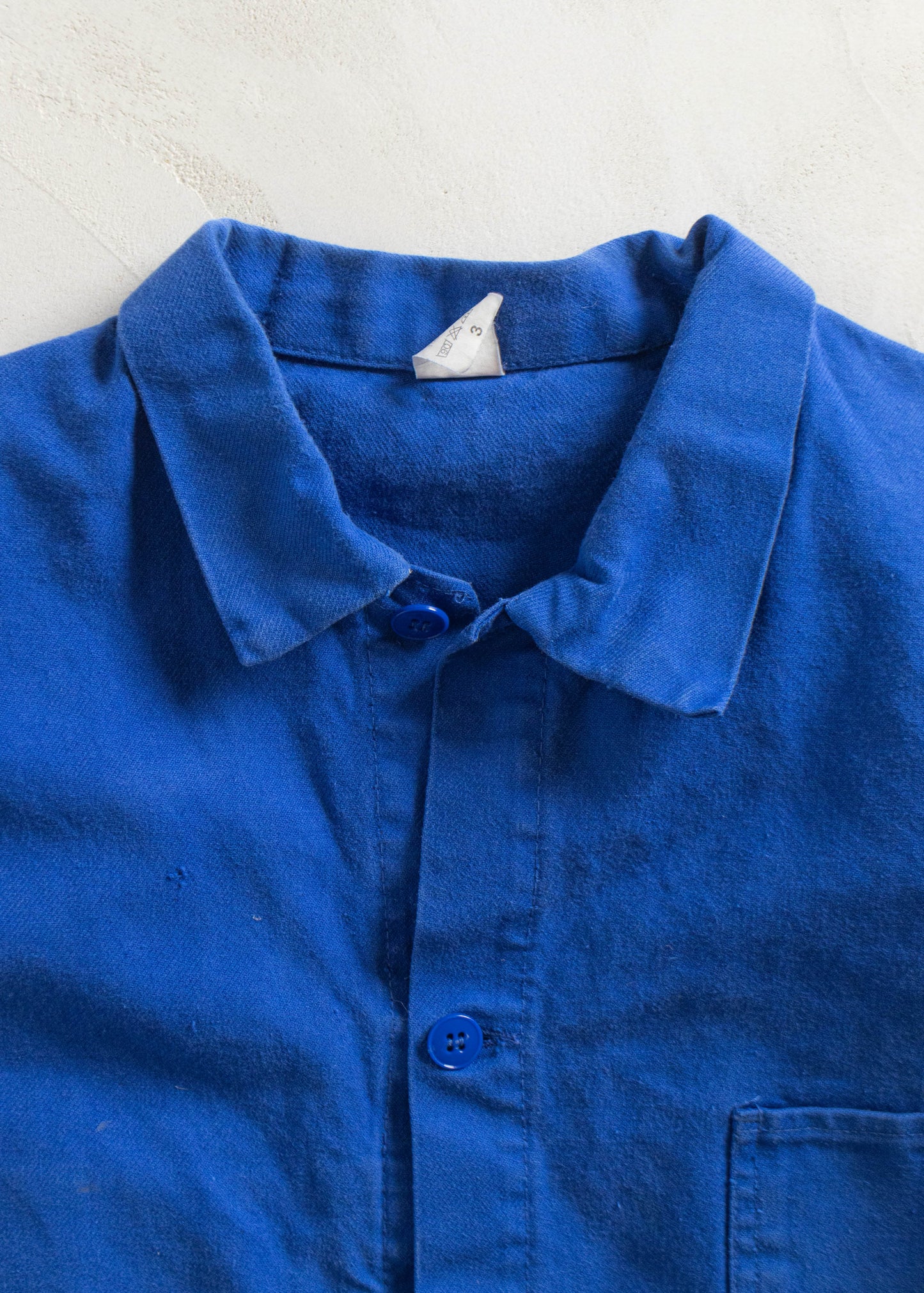 Vintage 1980s HVS Bleu de Travail Workwear Chore Jacket Size M/L