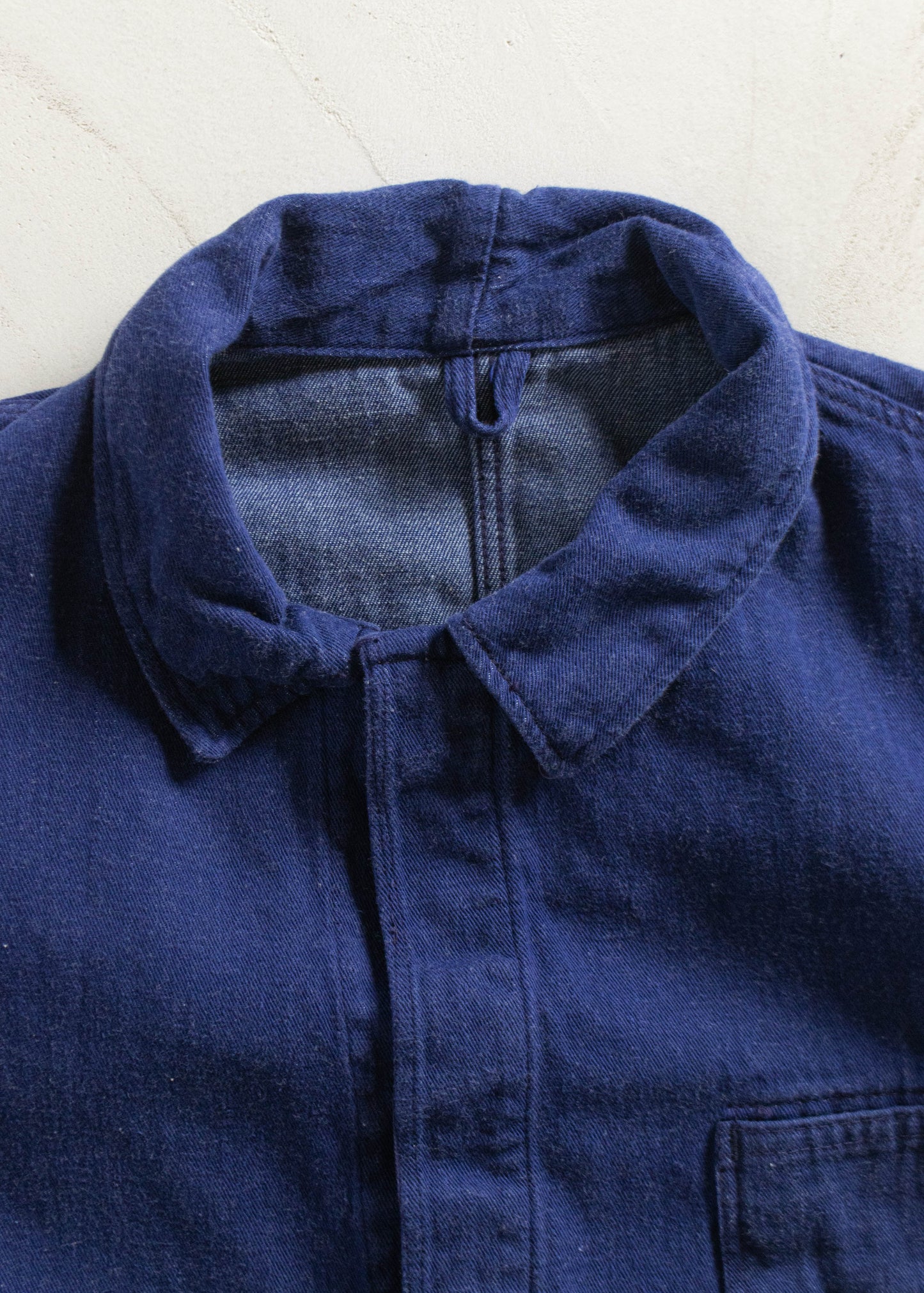 Vintage 1980s ELE Bleu de Travail Workwear Chore Jacket Size L/XL