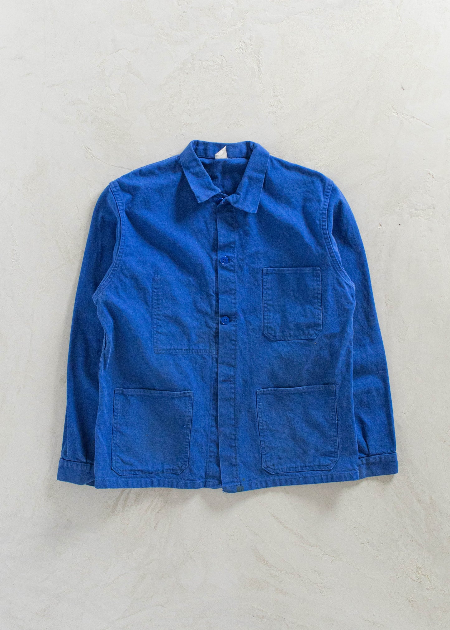 Vintage 1980s HVS Bleu de Travail Workwear Chore Jacket Size M/L