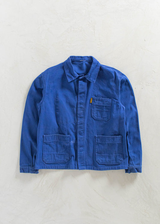 Vintage Mercure 1980s Bleu de Travail Workwear Chore Jacket Size M/L