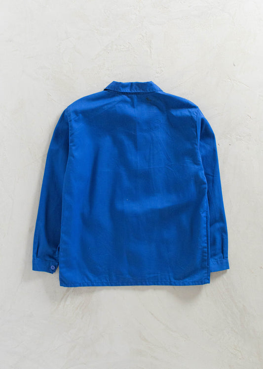 Vintage 1980s Bleu de Travail Workwear Chore Jacket M/L