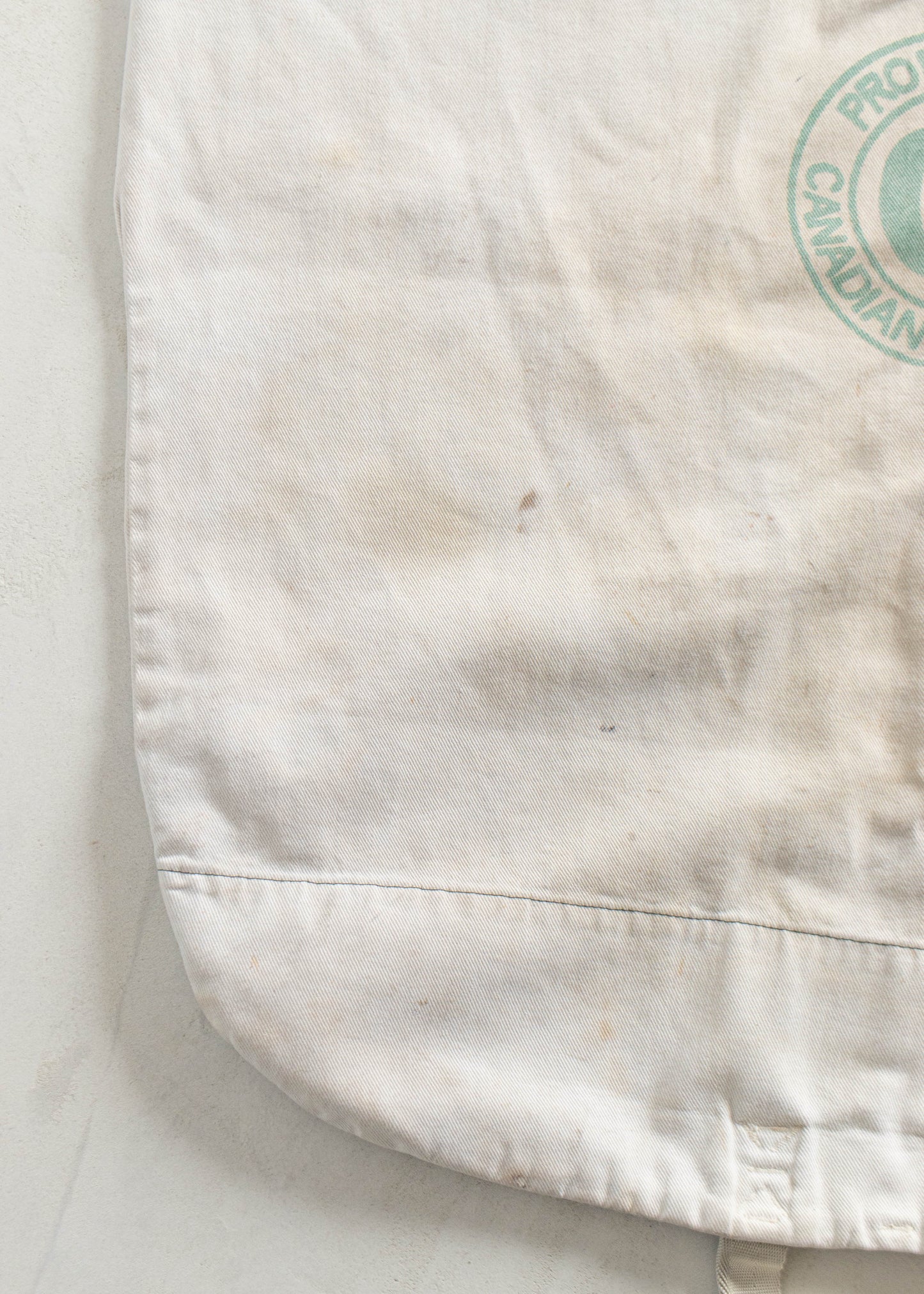 Vintage 1970s Canadian Linen Supply Cotton Twill Laundry Bag