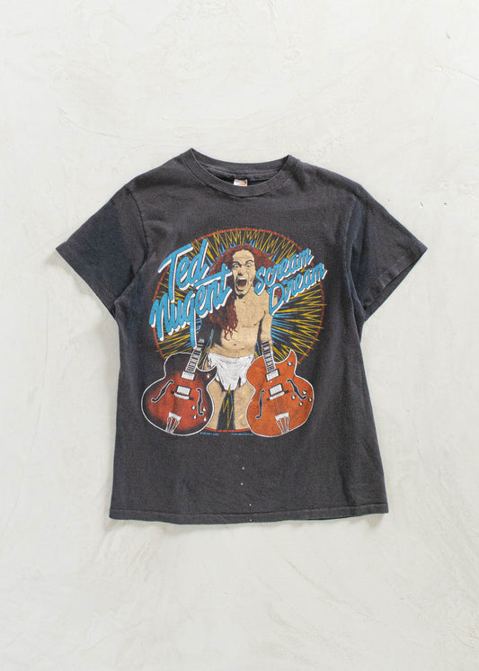 Vintage 1980s "Ted Nugent Scream Dream" T-Shirt Size XS/S