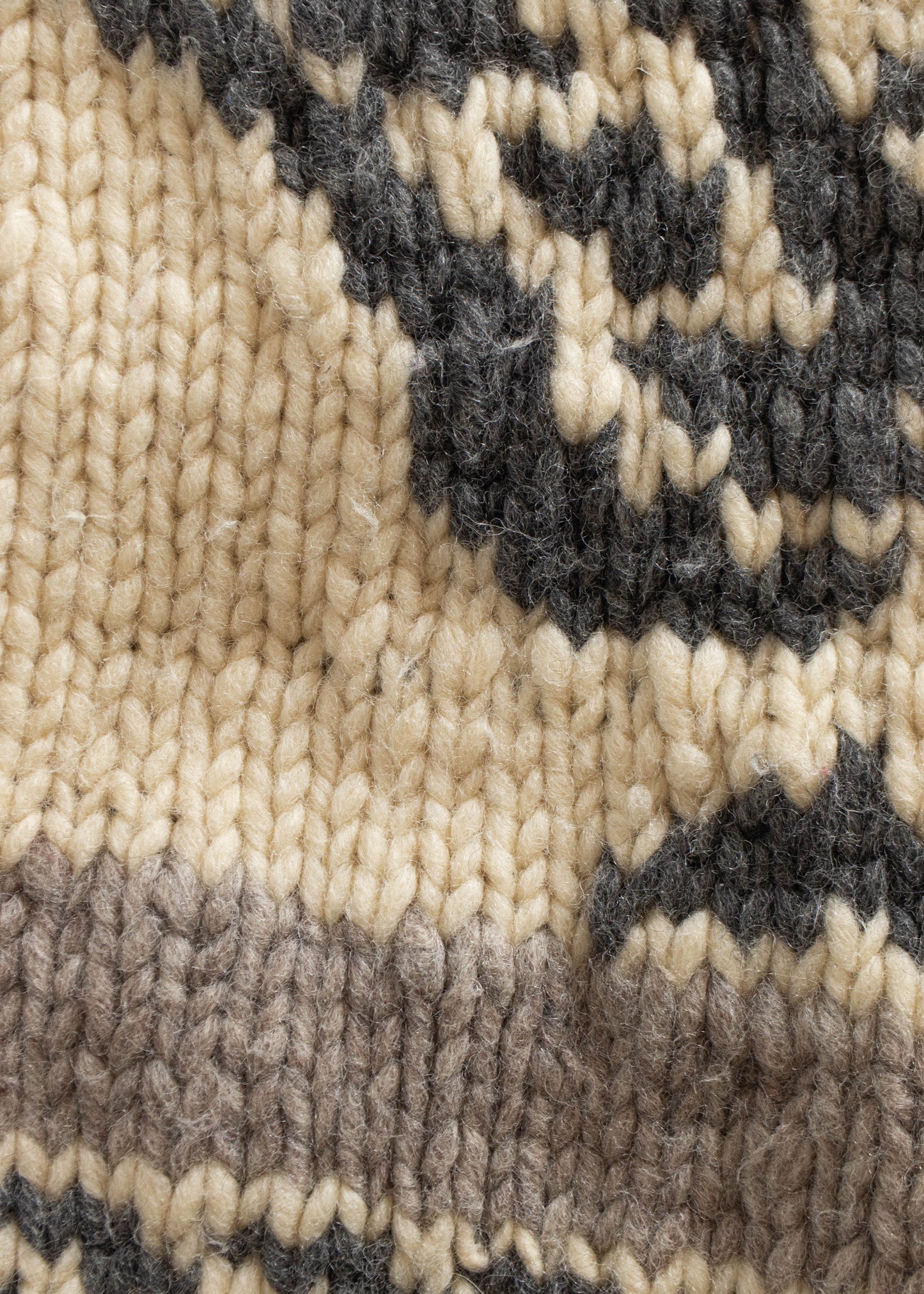 1980s Eagle Pattern Cowichan Style Wool Cardigan Size S/M