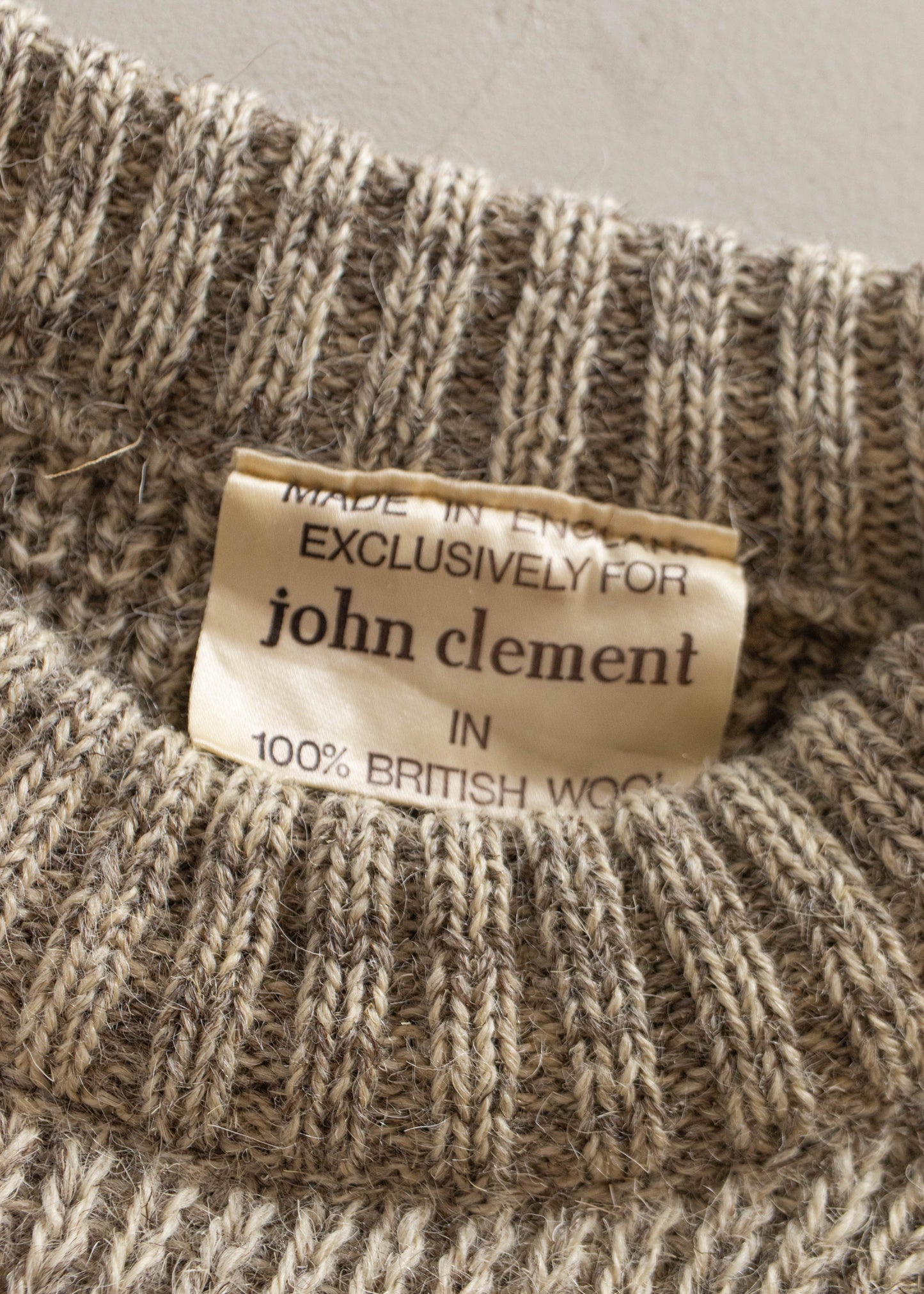 1980s John Clement Wool Pullover Sweater Size S/M