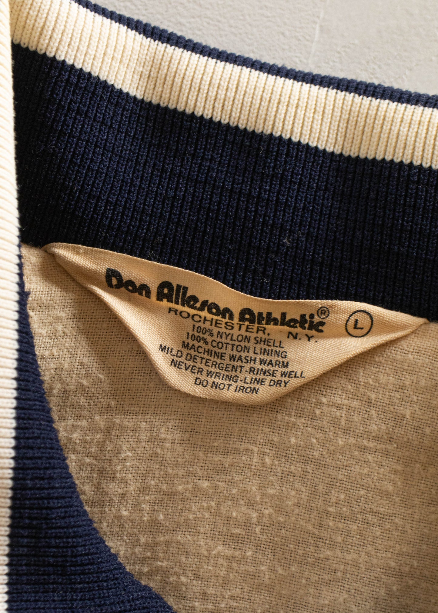 1980s Don Alleson Athletic Softball Association Nylon Bomber Jacket Size M/L