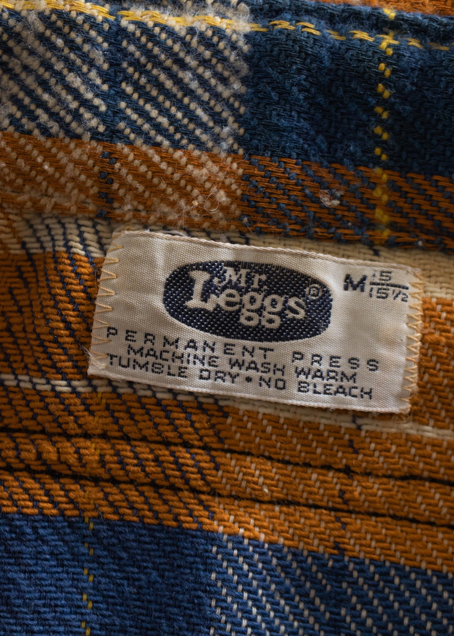 1980s Mr. Leggs Flannel Button Up Shirt Size S/M