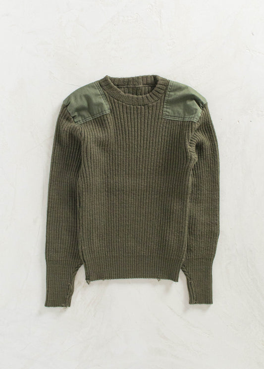 Vintage 1980s Military Pullover Sweater Size XS/S