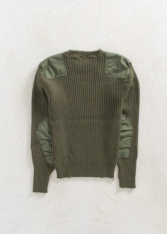 Vintage 1980s Military Pullover Sweater Size XS/S