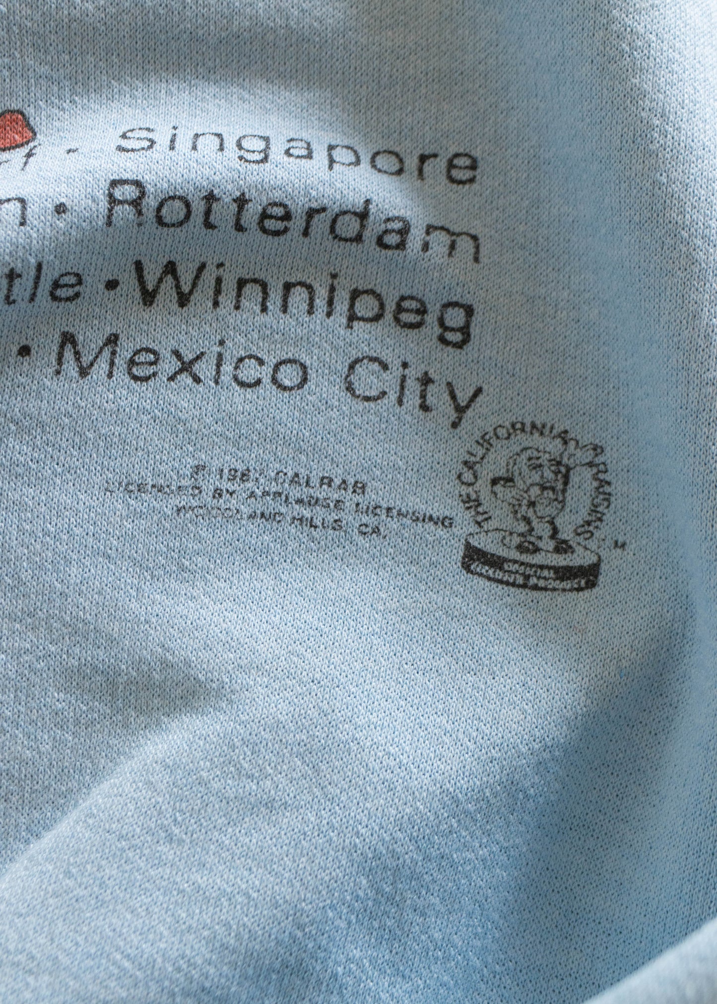 1987 California Raisins Sweatshirt Size L/XL