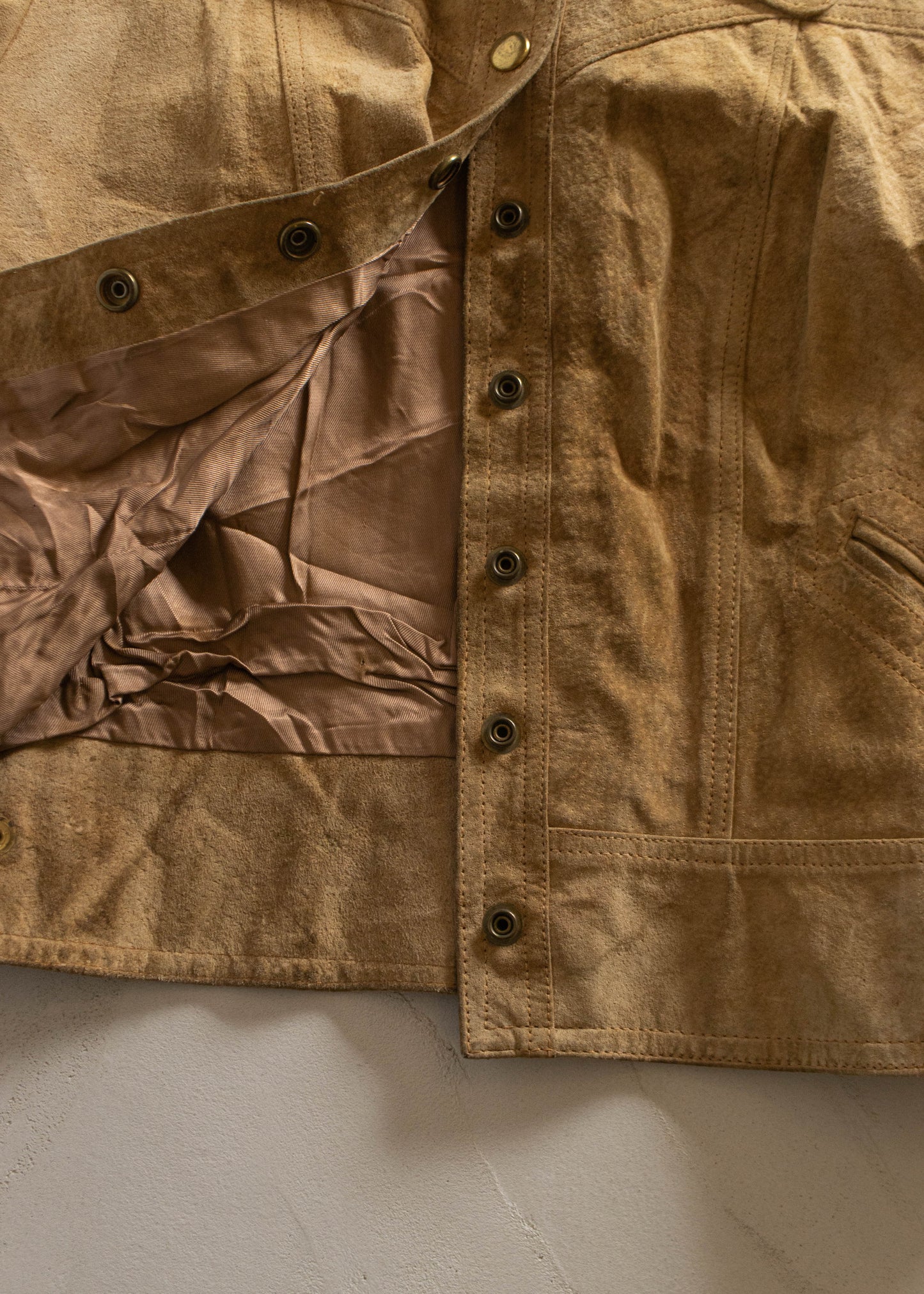 Vintage 1970s Suede Blazer Jacket Size 2XS/XS