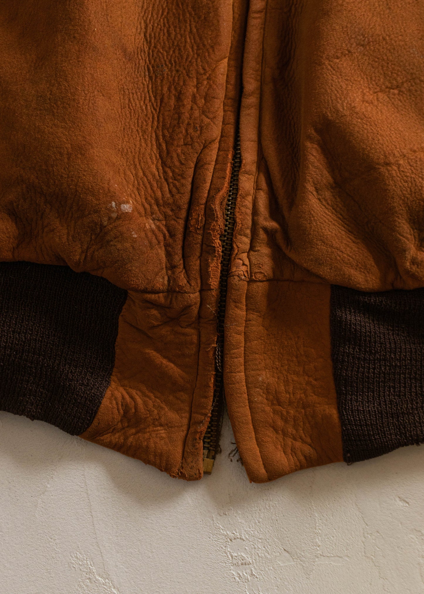 1980s Suede Bomber Jacket Size S/M