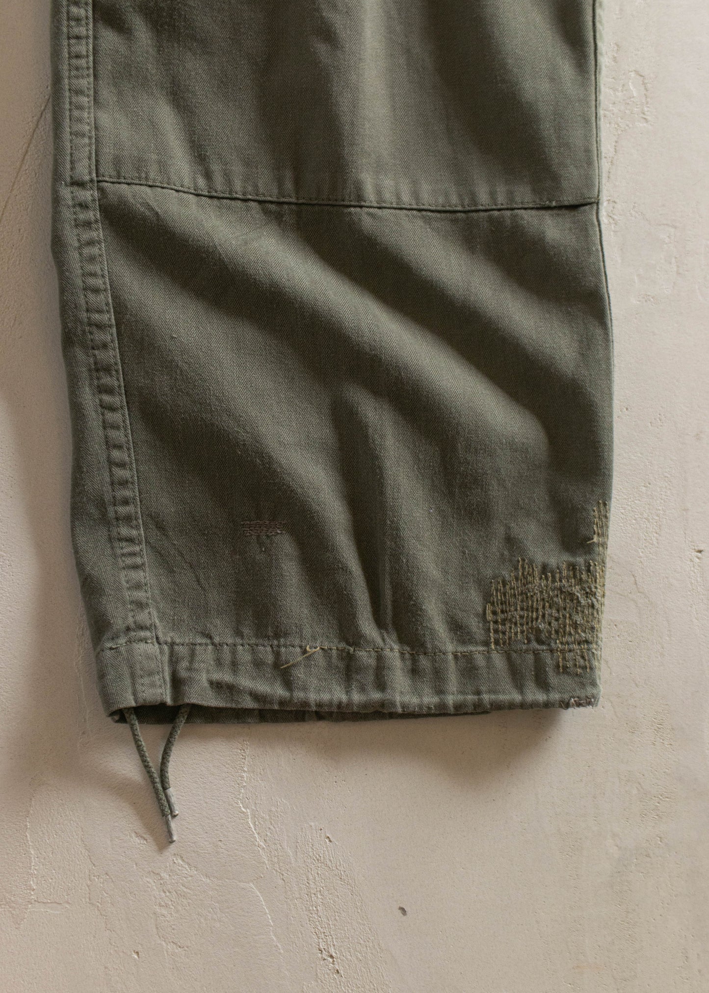 1970s HBT French Military Cargo Pants Size Women's 25 Men's 28