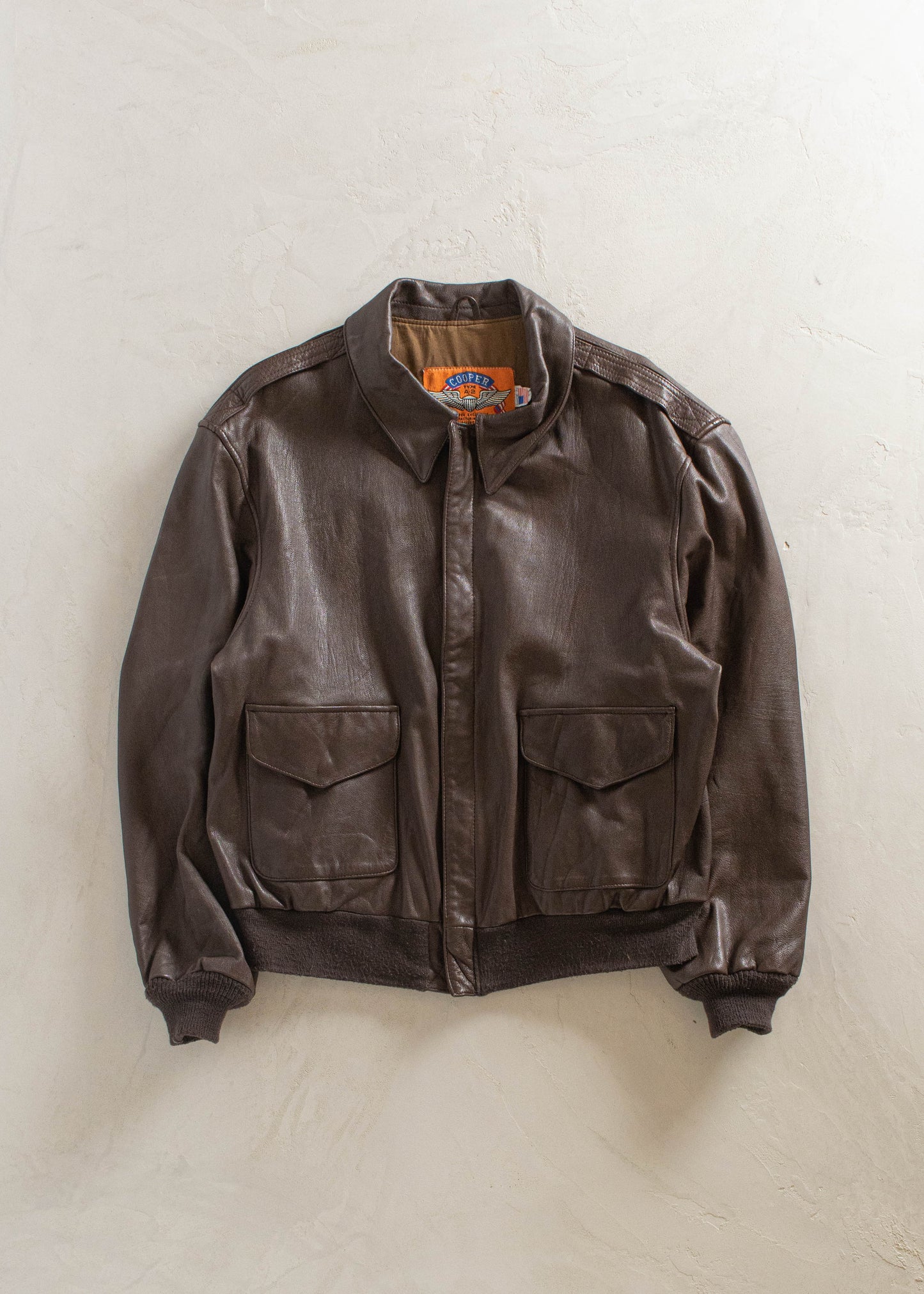 1980s Cooper Type A-2 Air Force Aviator Jacket Size XL/2XL
