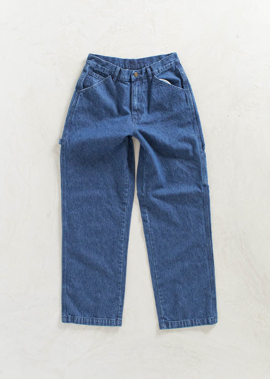 Vintage 1980s Denim Carpenter Pants Size Women's 25 Men's 28