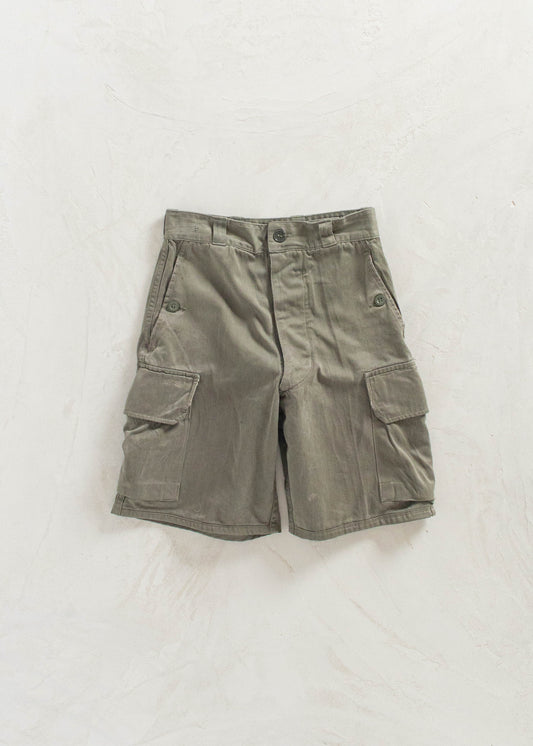 Vintage 1980s French Military Cargo Shorts Size Women's 24