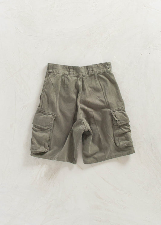 Vintage 1980s French Military Cargo Shorts Size Women's 24
