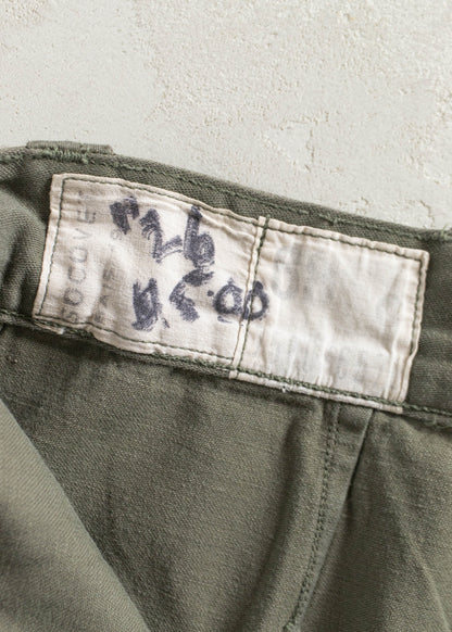 Vintage 1980s French Military Cargo Shorts Size Women's 24