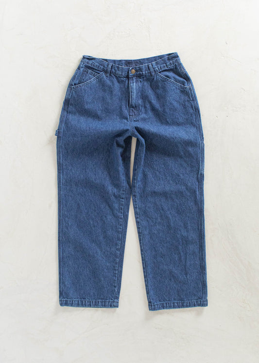 Vintage 1980s Denim Carpenter Pants Size Women's 29 Men's 32