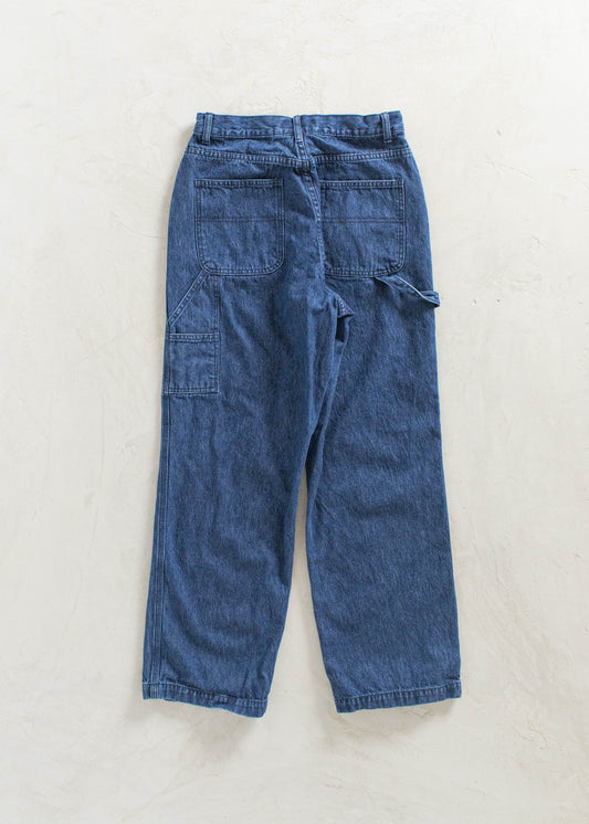 Vintage 1980s Denim Carpenter Pants Size Women's 27 Men's 30