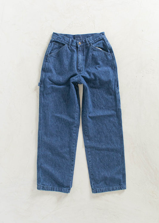 Vintage 1980s Denim Carpenter Pants Size Women's 25 Men's 28