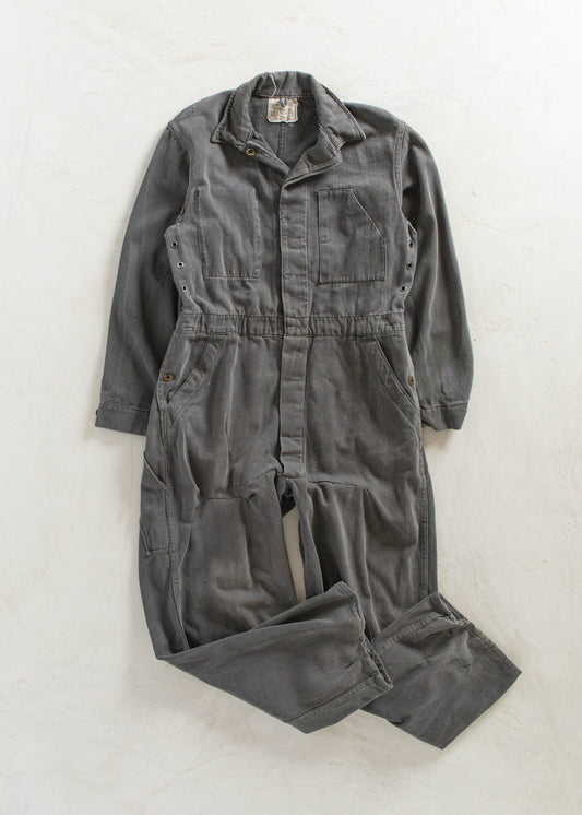 Vintage 1960s Military Issue Long Sleeve Coveralls Size L/XL