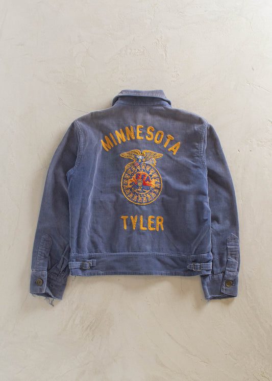 1950s Minnesota FFA Corduroy Chainstitched Jacket Size S/M