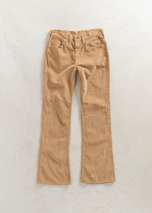 Vintage 1970s Lee Corduroy Flare Pants Size Women's 28 / Men's 31