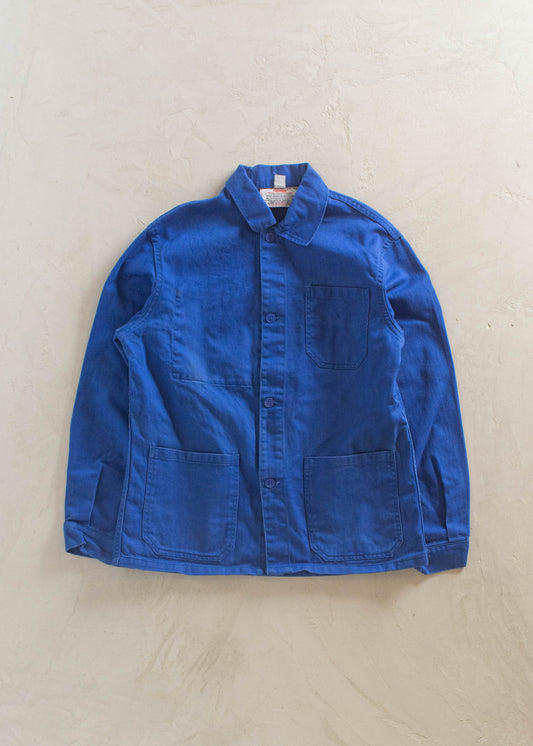 1980s Proban Bleu de Travail French Workwear Chore Jacket S/M
