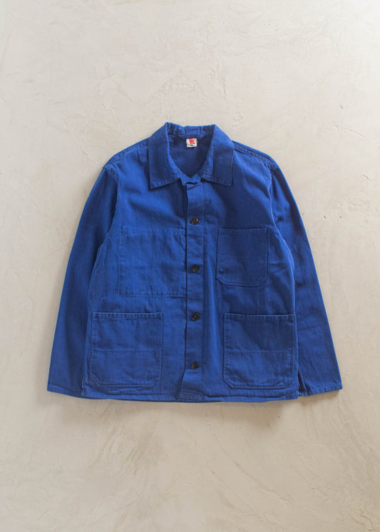 1980s Bleu de Travail European Workwear Chore Jacket Size S/M