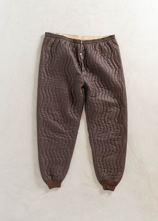 Vintage 1980s Quilted Liner Pants Size 2XL/3XL