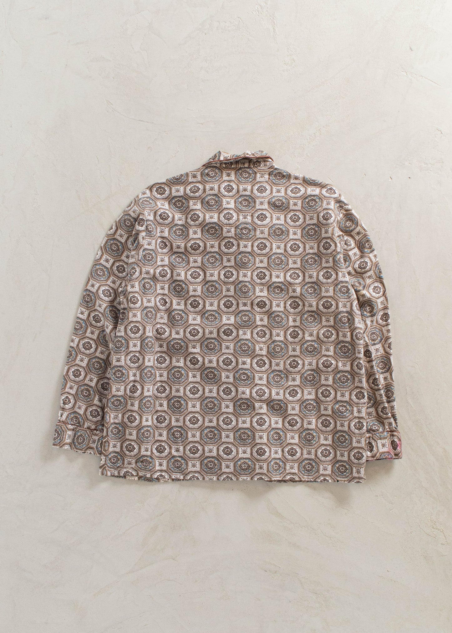 1970s Style-Wise Geometric Pattern Pajama Set Size M/L