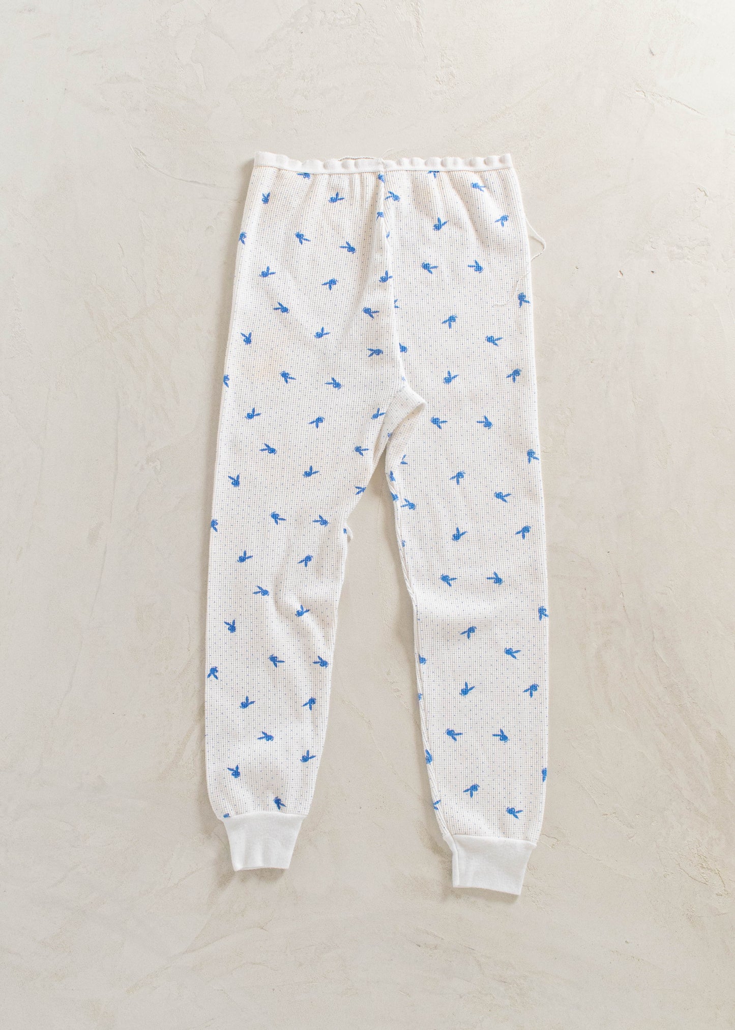 1980s Play Boy Bunny Cotton Long John Pants Size XS/S