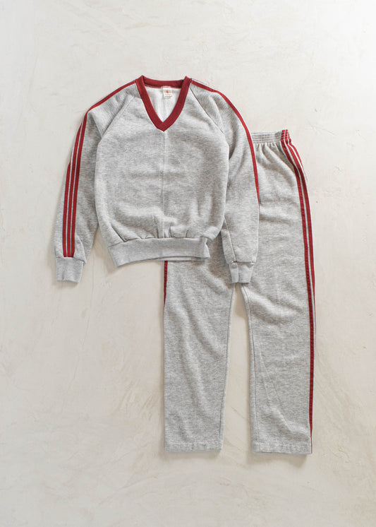 1980s Warm Up Track Suit Sweat Set Size 2XS/XS