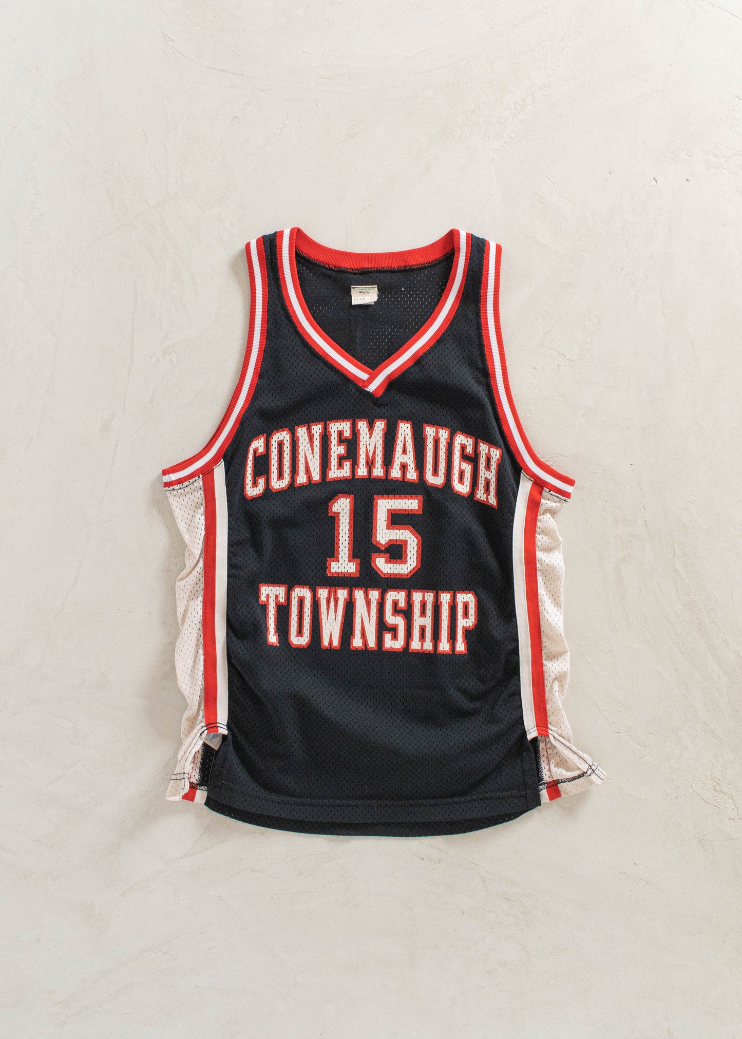 1980s Powers Mfg. Co. Conemaugh Township Mesh Sport Jersey Size L/XL