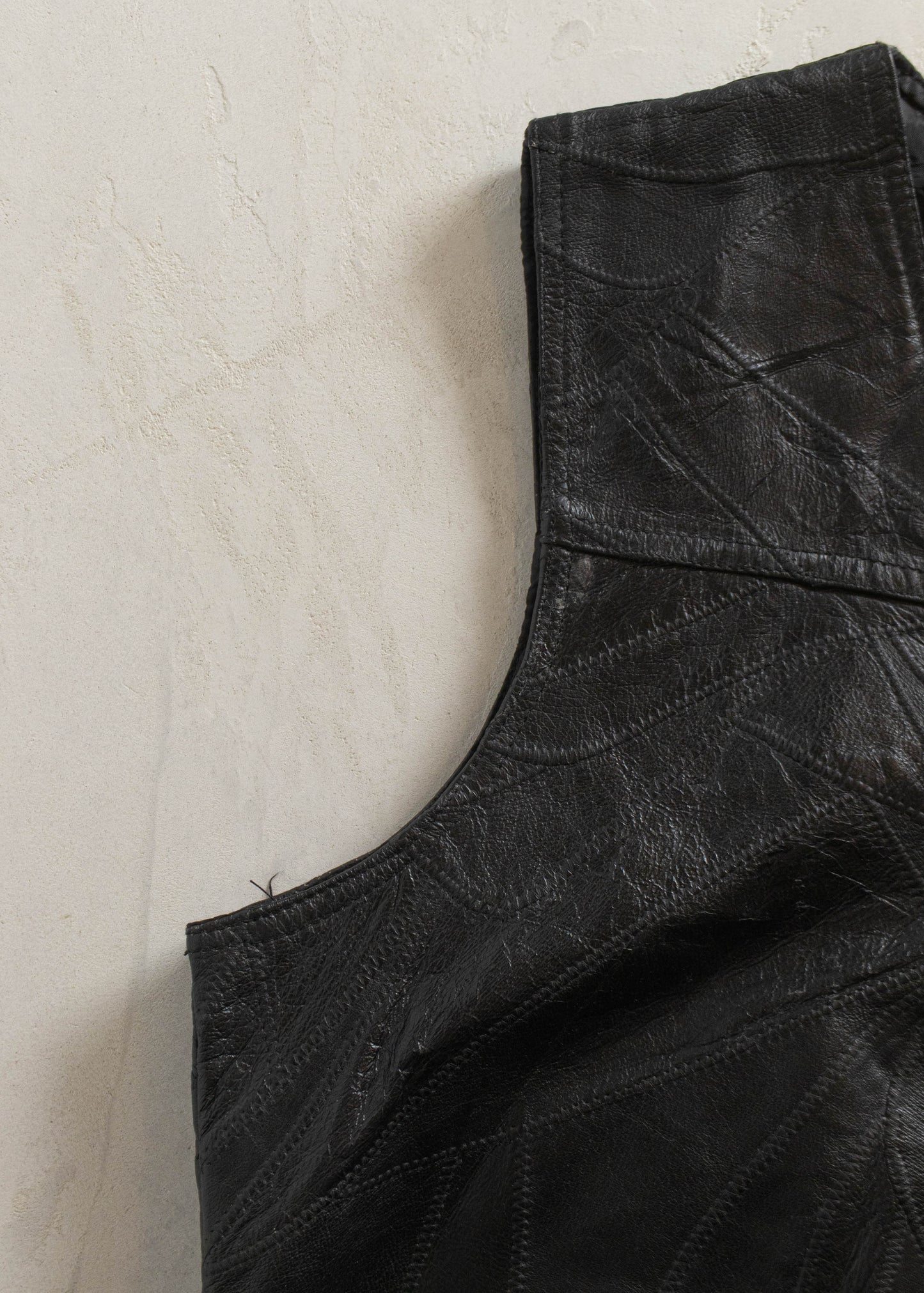 Vintage 1980s Leather Vest Size M/L