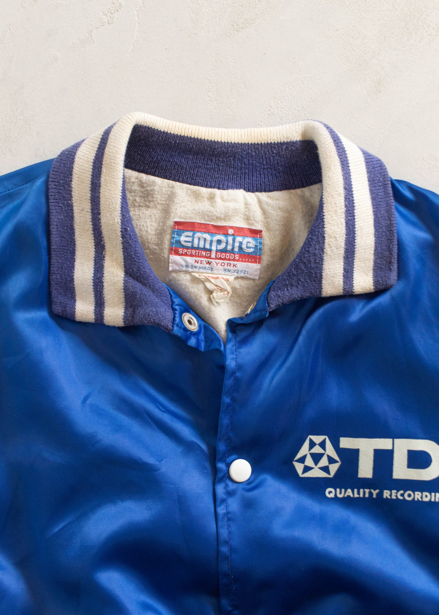 1980s Empire Sporting Goods Nylon Bomber Jacket Size M/L