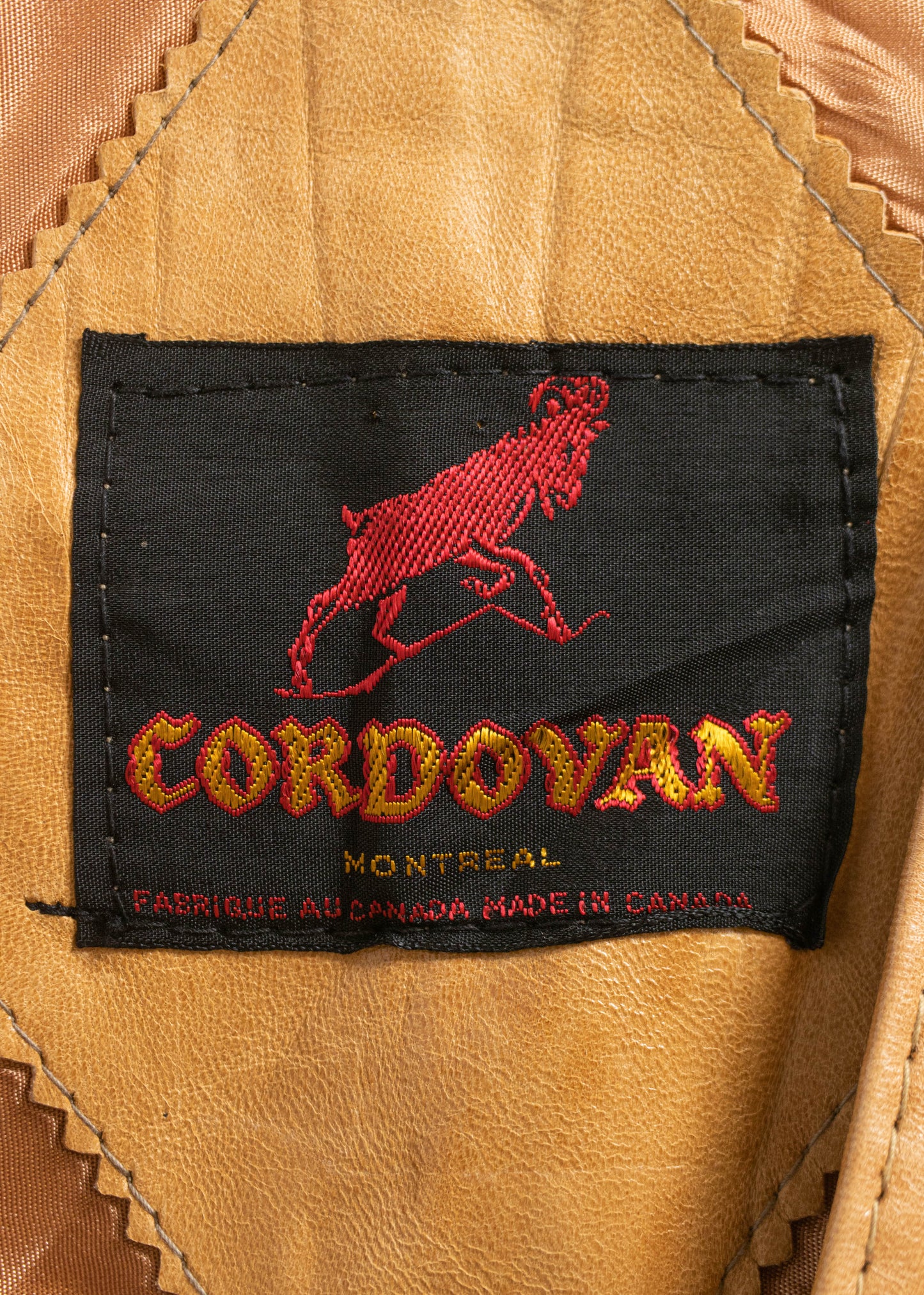 1980s Cordovan Montreal Leather Suit Vest Size S/M