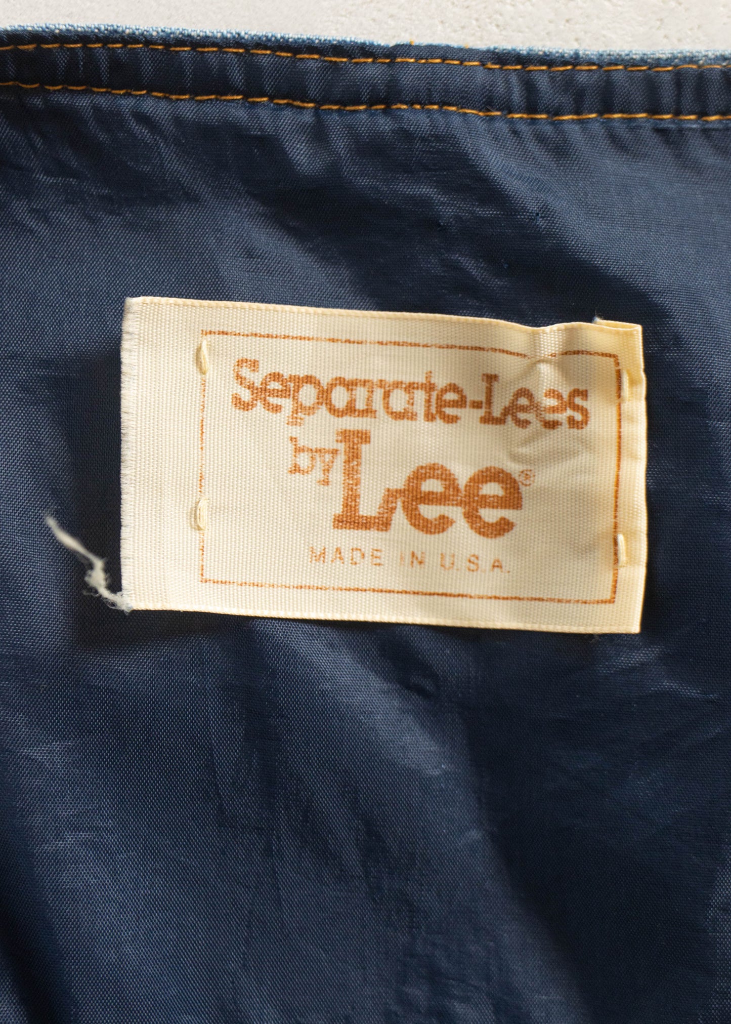 1970s Separate-Lees by Lee Denim Vest Size M/L