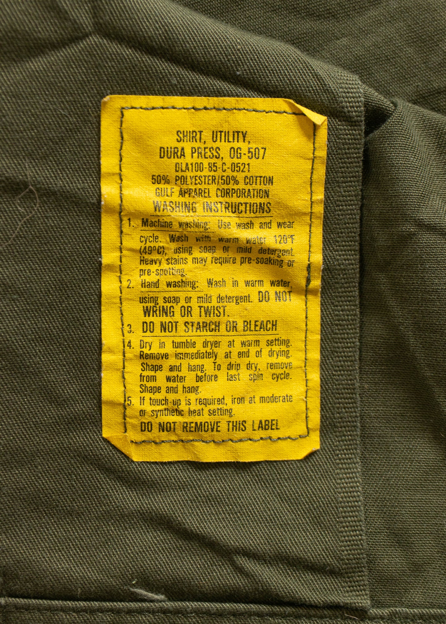 Vintage 1980s OG 507 Fatigue Shirt Size S/M