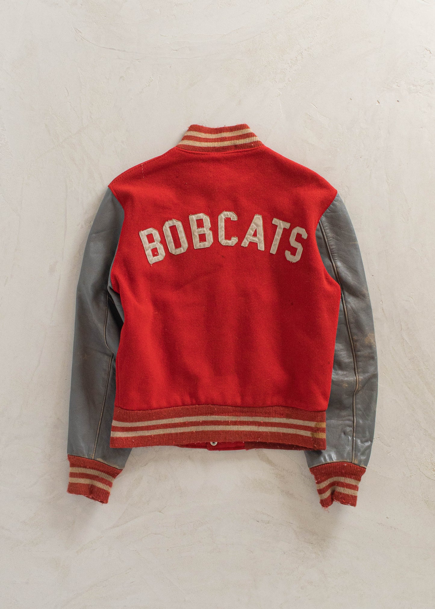 1980s Reed Sportswear Bobcats Varsity Jacket Size S/M