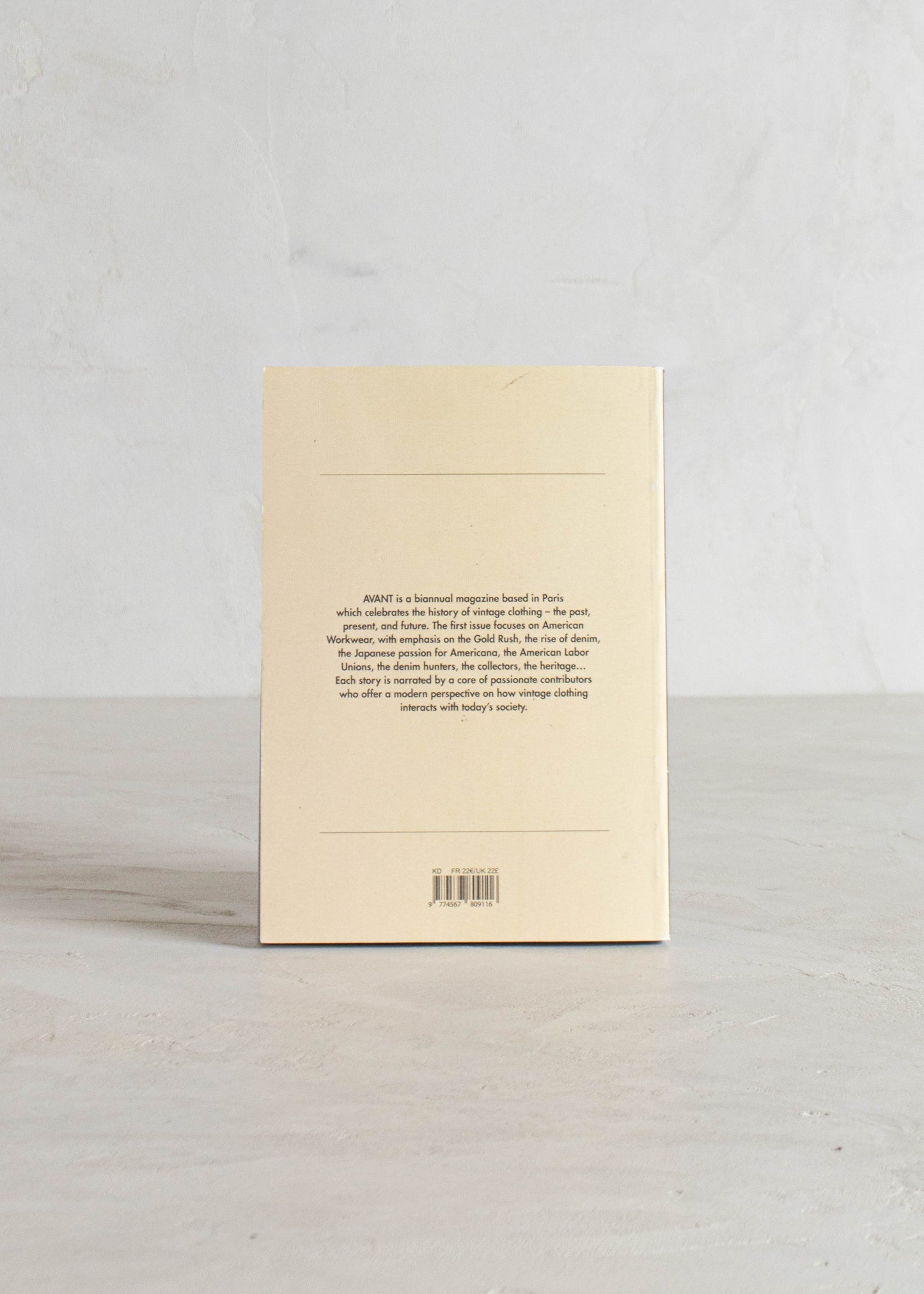 AVANT Magazine Volume 1 — An Anthology of American Workwear