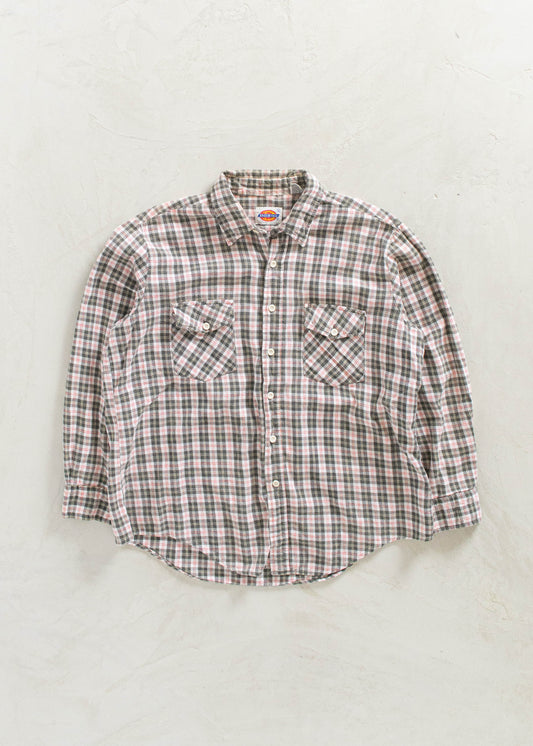Dickies Cotton Flannel Button Up Shirt Size L/XL