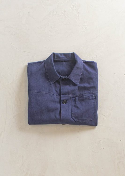 1990s Bleu de Travail European Workwear Chore Jacket Size M/L