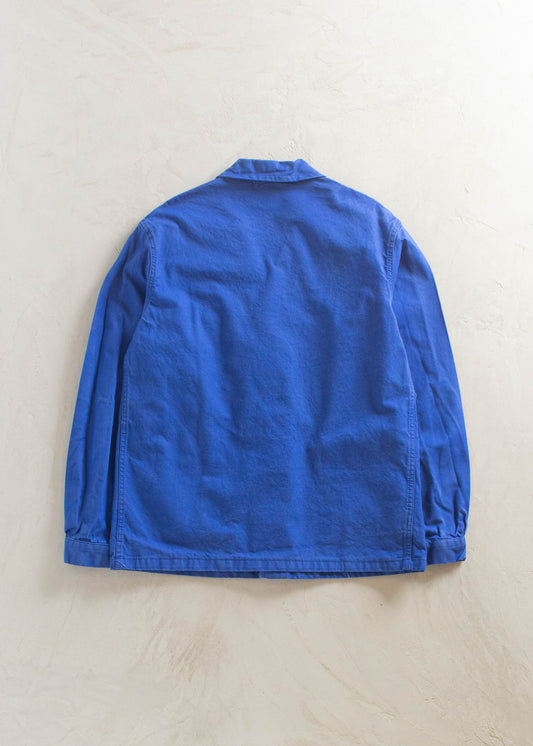 1980s Bleu de Travail French Workwear Chore Jacket Size M/L