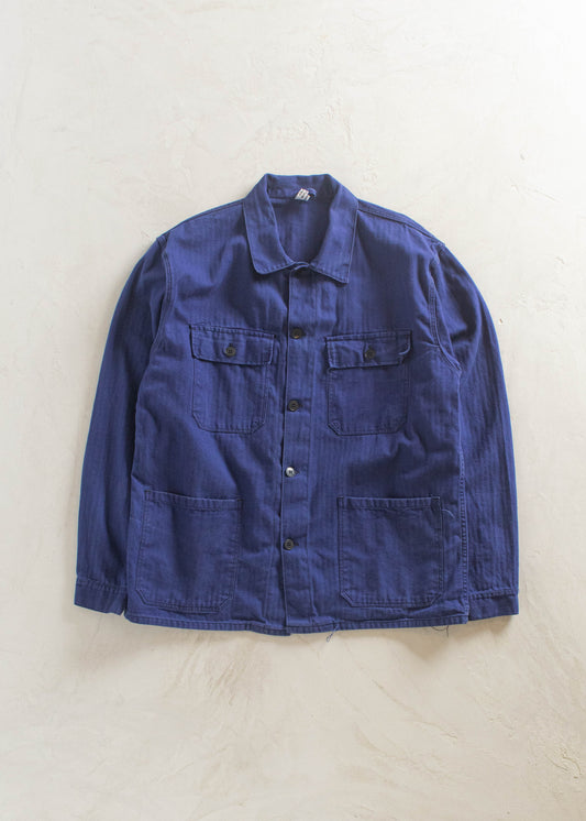 1990s Bleu de Travail European Workwear Chore Jacket Size L/XL